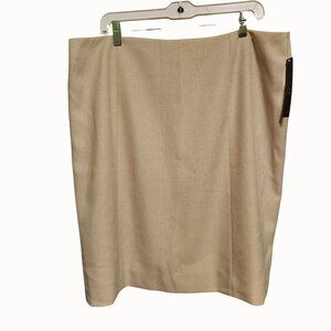 New With Tags Alex Marie Chelsea Midi Tan Skirt Size 18